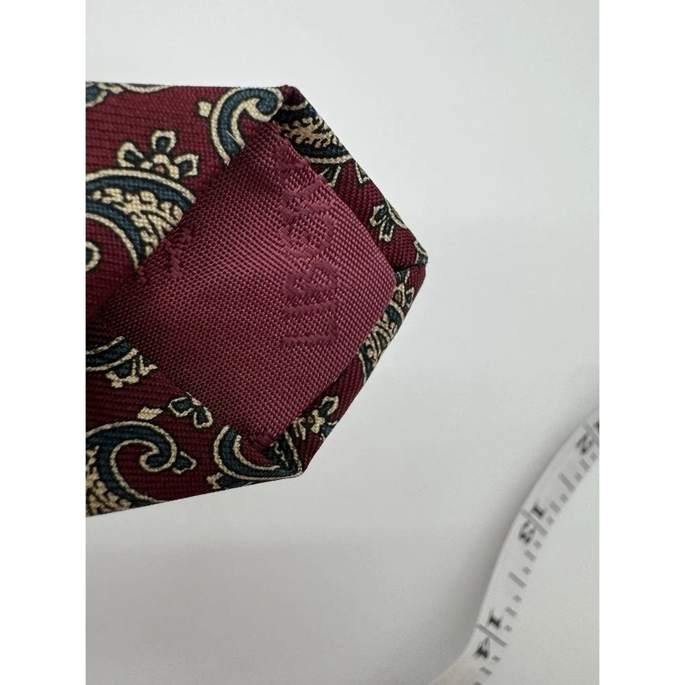 Liberty of London Paisley Silk Tie Red Blue Gold Classic Neck Tie‎ Made in USA